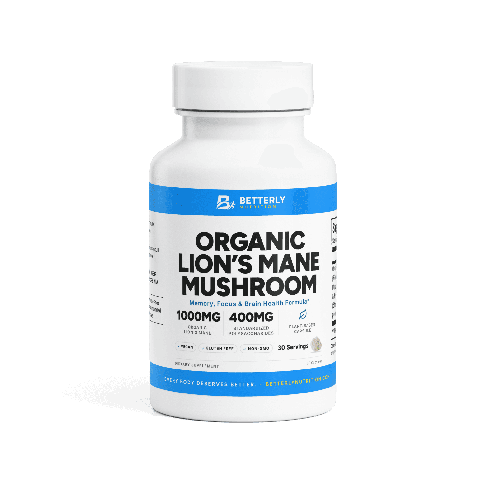 Organic Lion's Mane Mushroom Capsules