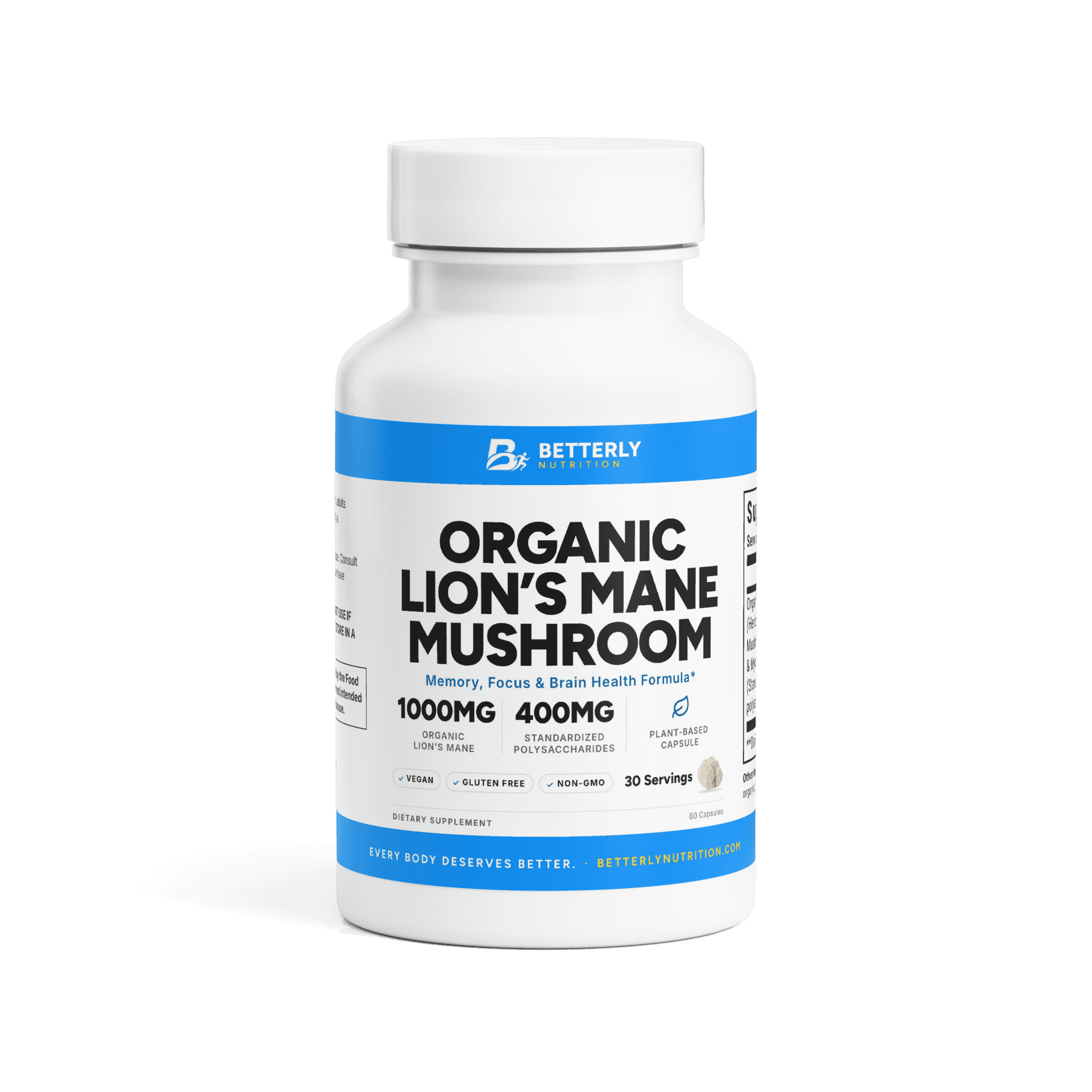 Organic Lion's Mane Mushroom Capsules