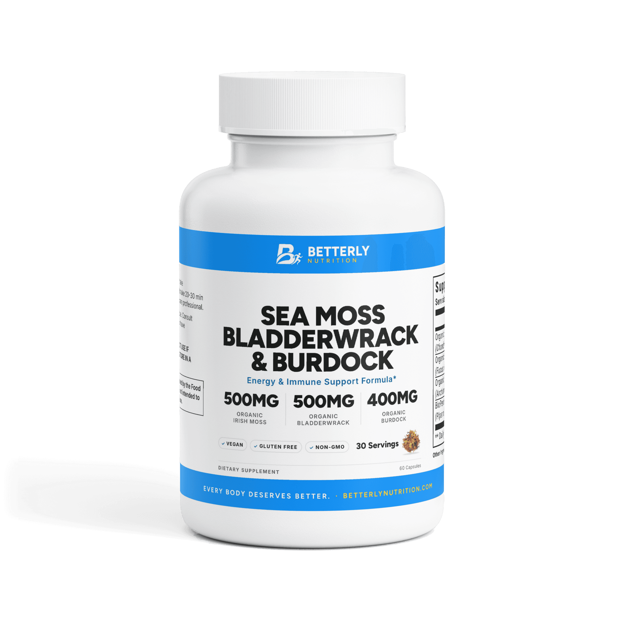 Sea Moss, Bladderwrack & Burdock Capsules