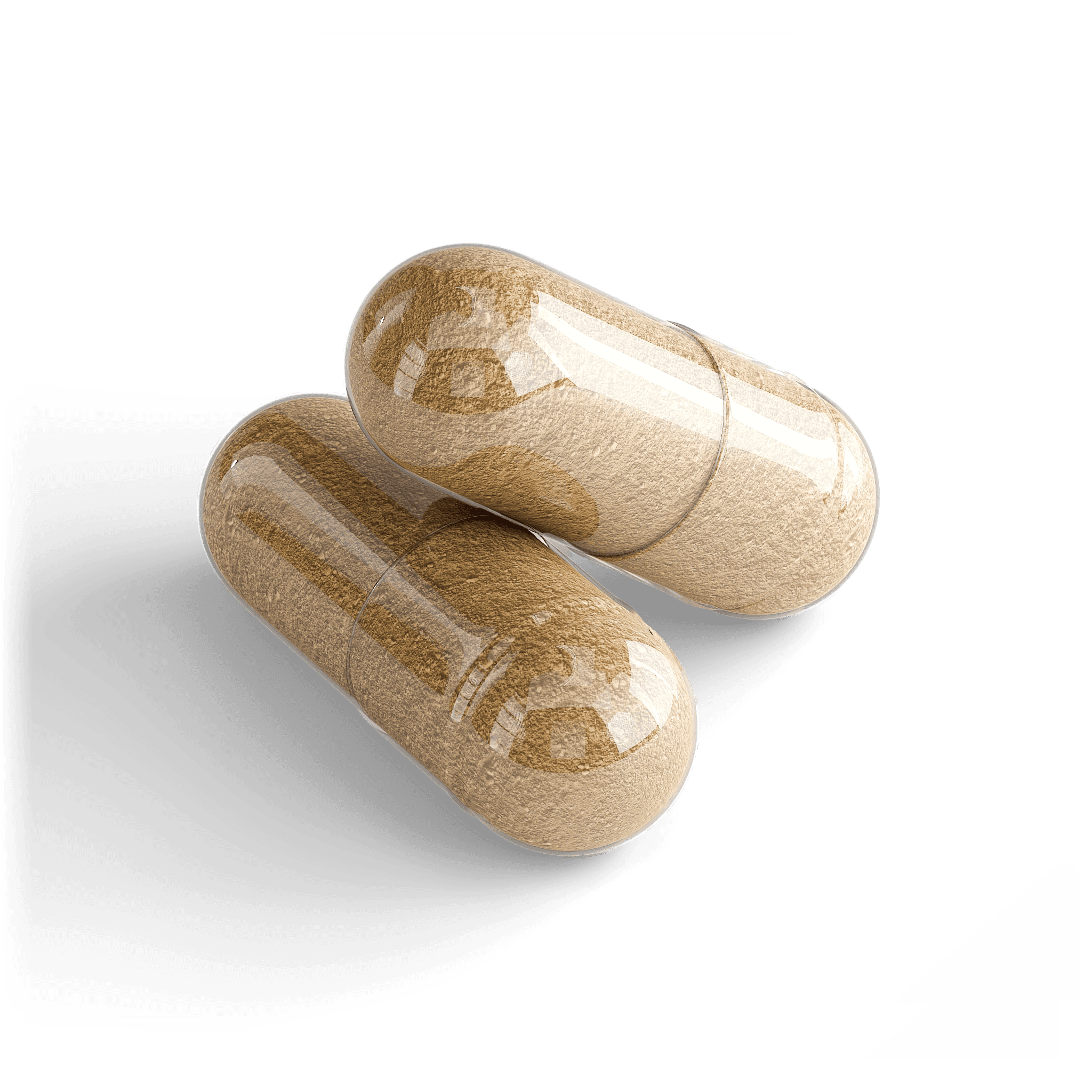 Ashwagandha & Holy Basil Ayurvedic Capsules, close-up of the contents