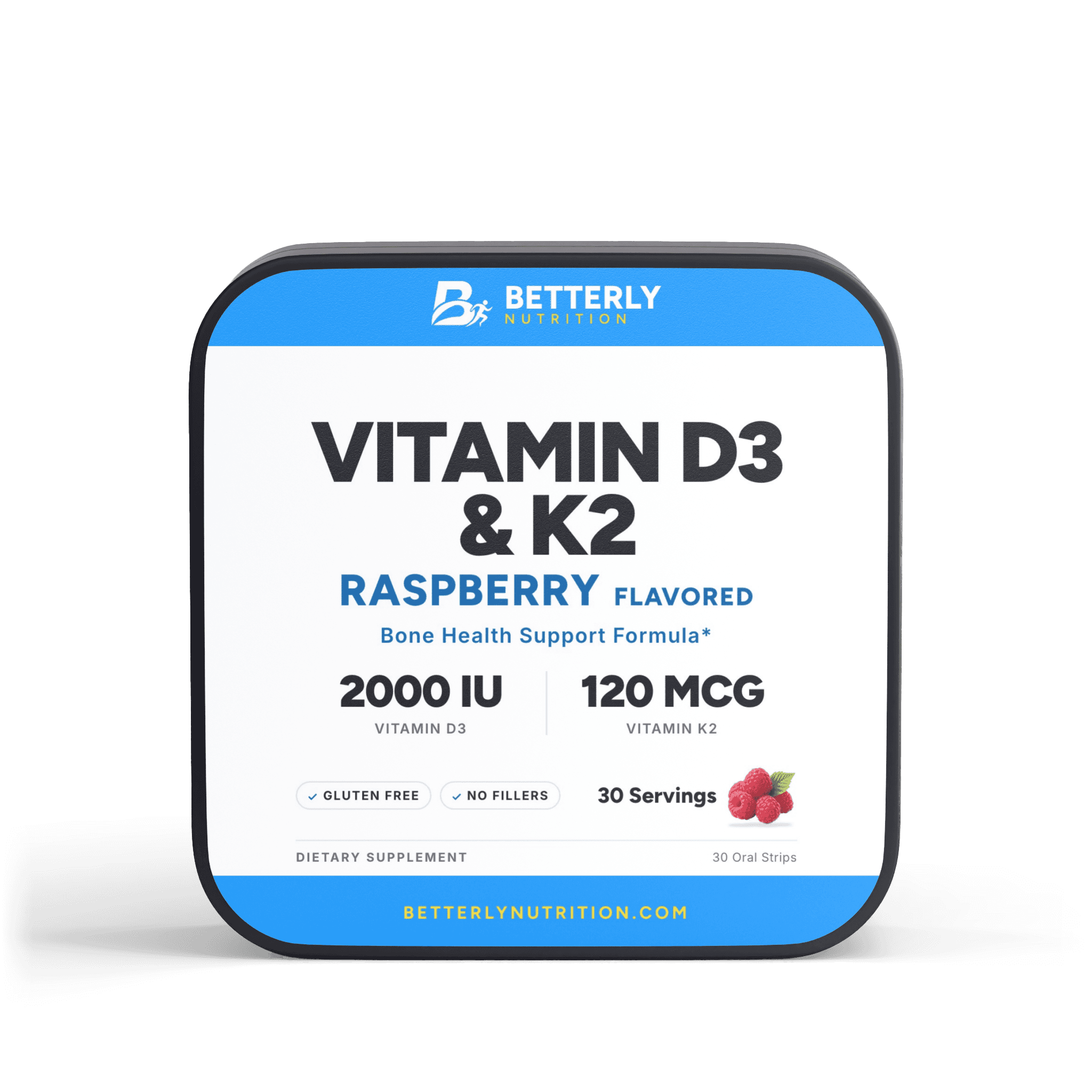 Betterly 2,000 IU Vitamin D3 & K2 Strips