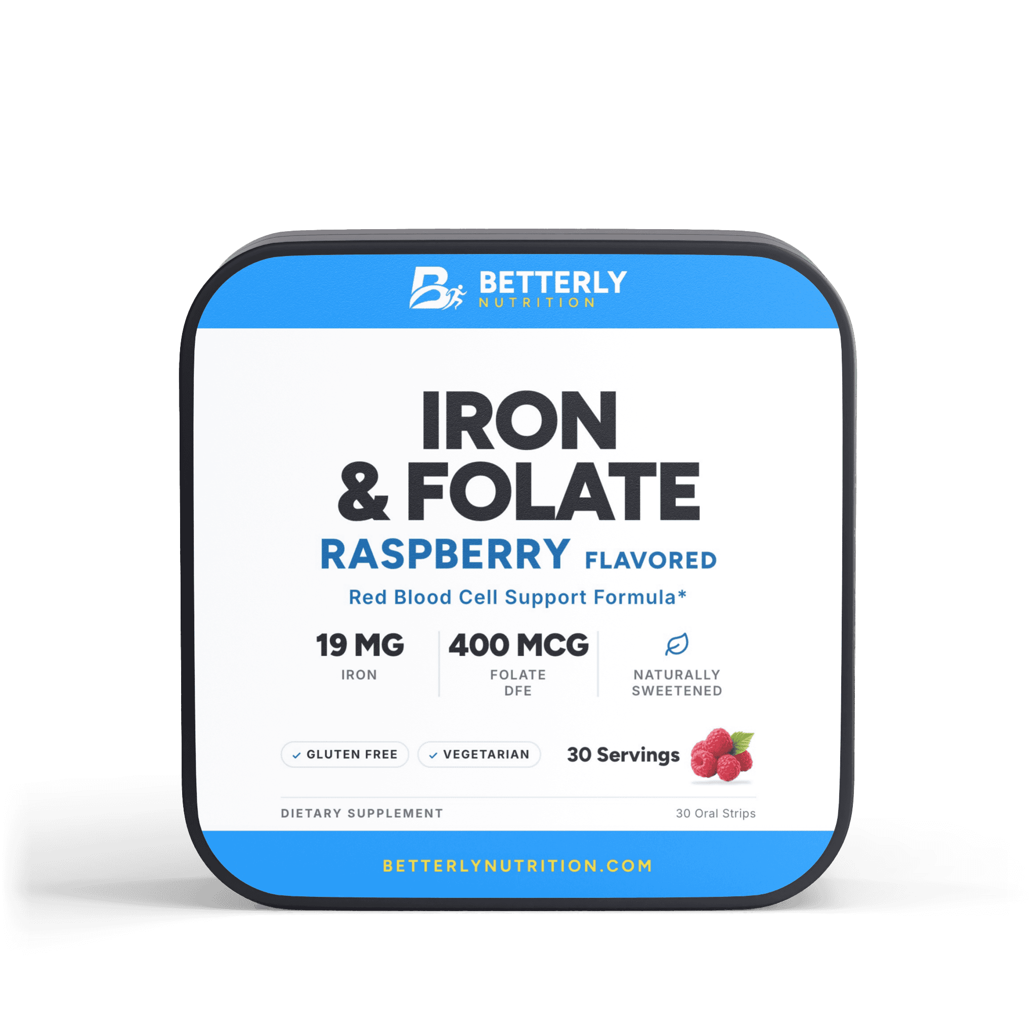 Betterly 19mg Iron & Folate Strips