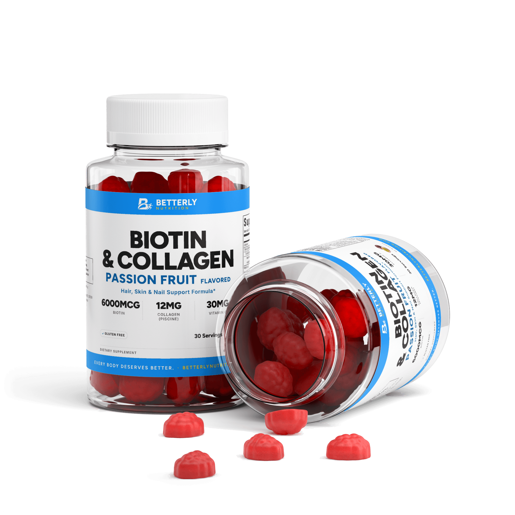 Biotin & Collagen Gummies, opened to show the contents