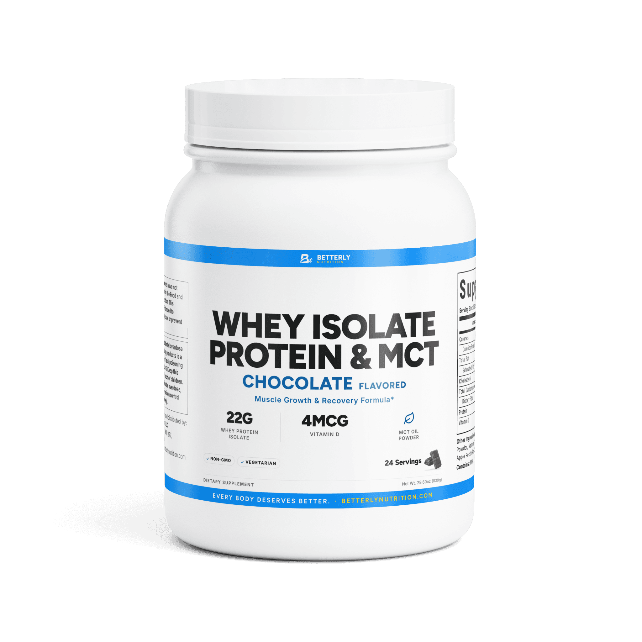 Whey Protein Isolate & MCT Powder