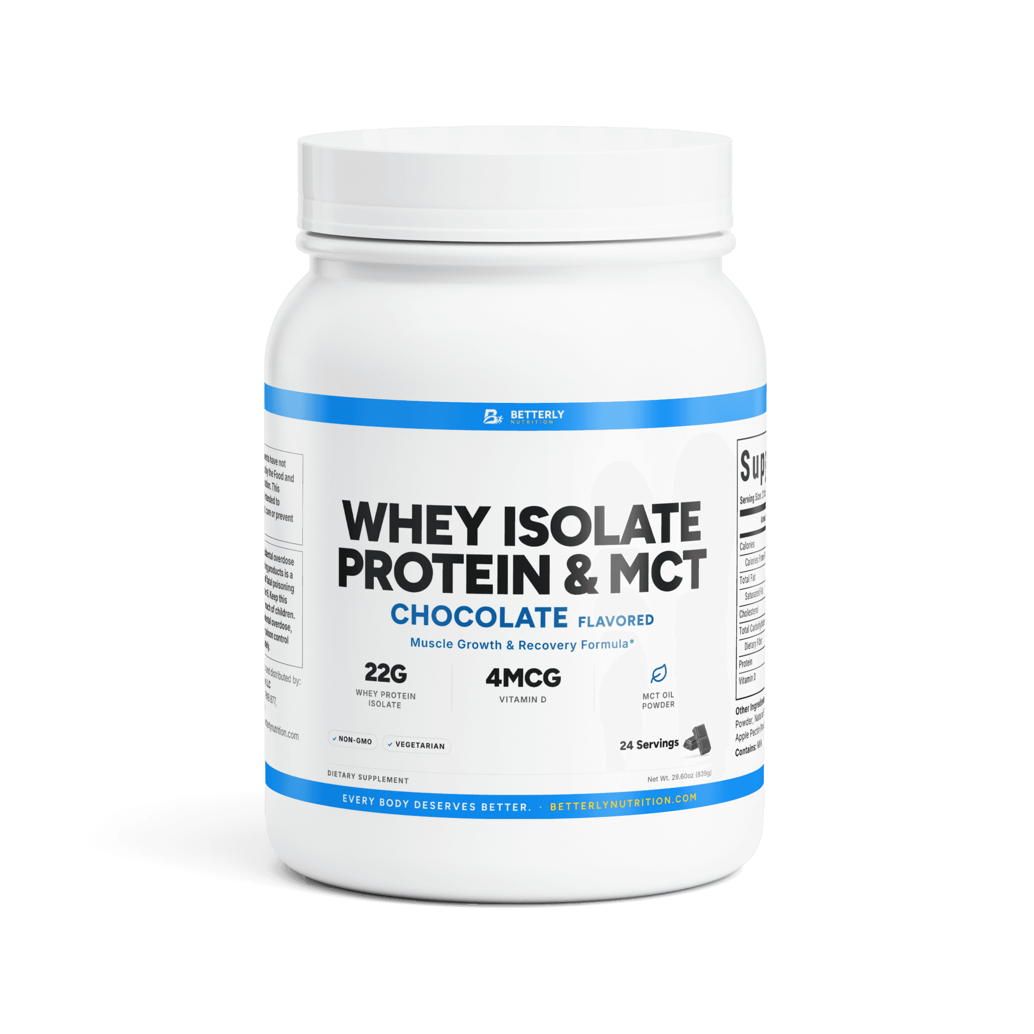 Whey Protein Isolate & MCT Powder