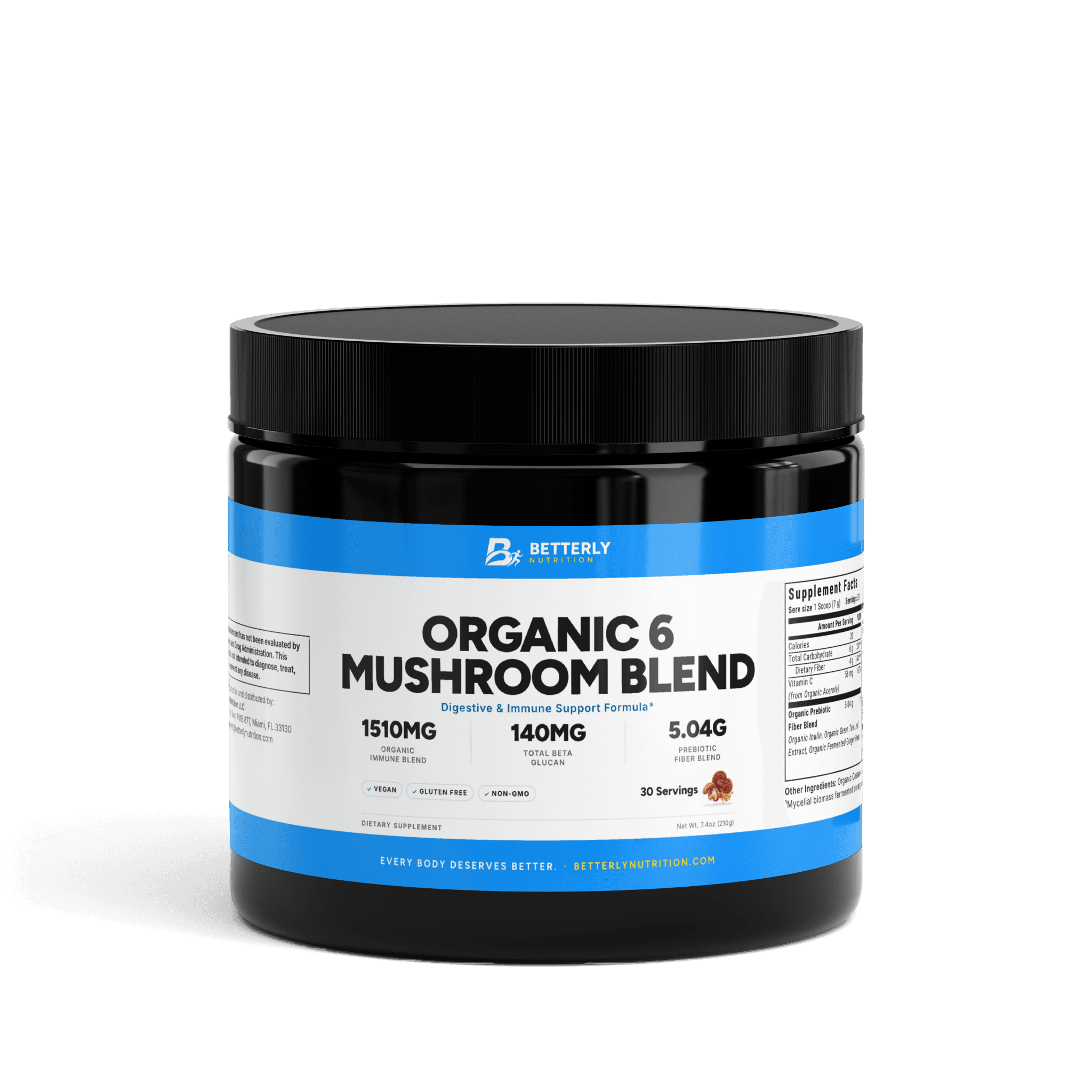 Organic 6 Mushroom Blend Powder
