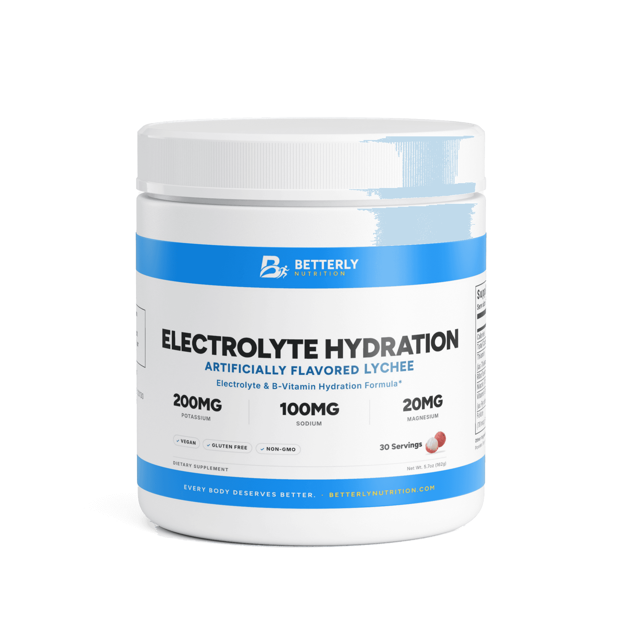 Electrolyte Hydration Powder — Lychee, front label