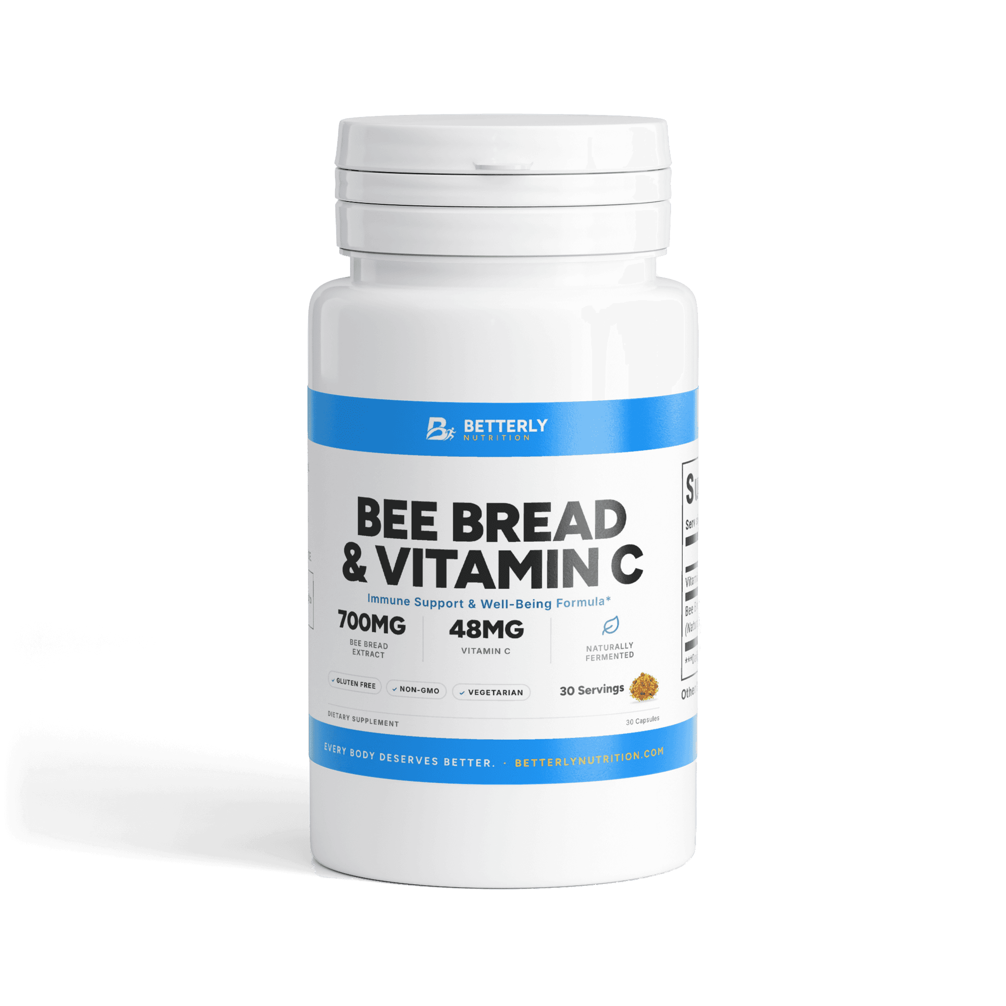 Betterly Bee Bread & Vitamin C Capsules