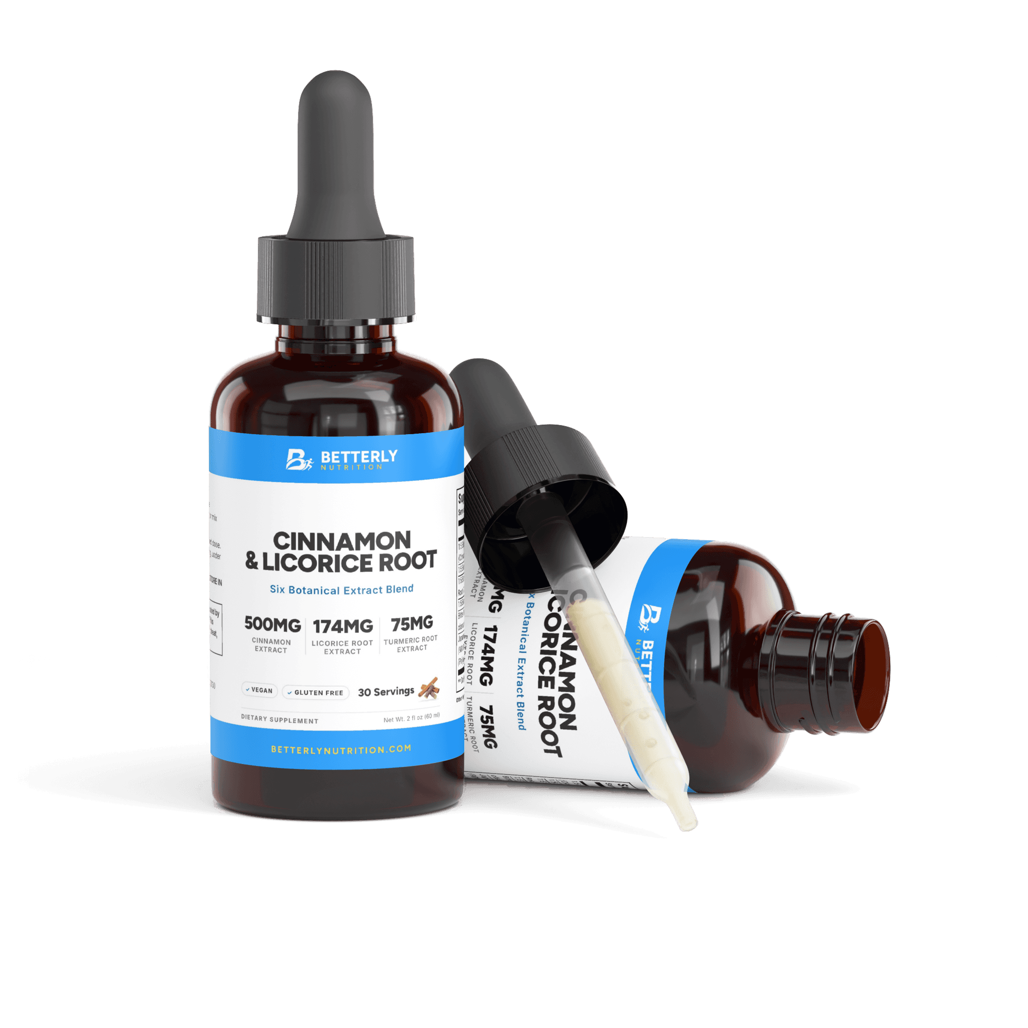 Cinnamon & Licorice Root Drops, opened to show the contents